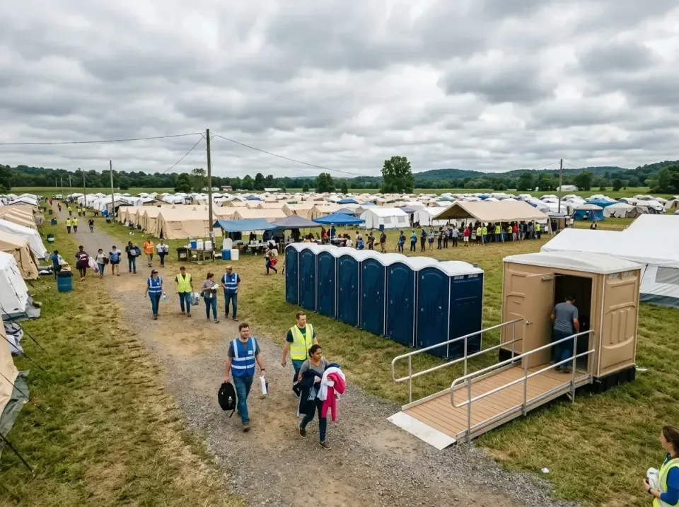 disaster-relief-camp-restrooms-010 — frequently asked questions, Dumpster & Portable Bathrooms Rental in Wake Village, TX